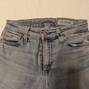 AG Adriano Goldschmied Women’s Straight Leg Jeans - Light Blue